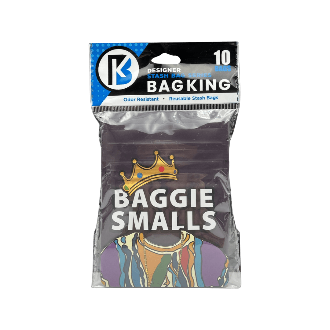 10-Pack Bag King Baggie Smalls Wide Mouth Child-Resistant Mylar Bag